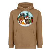 Toasted Coconut Christmas Pig With Chicken Heavyweight Hoodie - FaDigitalArtStudio