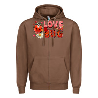 Chestnut Love Bug Zipper Hoodie - FaDigitalArtStudio