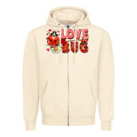 Sandshell Love Bug Zipper Hoodie - FaDigitalArtStudio