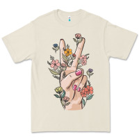 Bone hand peace sign Premium Tee - MaliasSmallBusiness