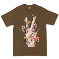 Cacao hand peace sign Premium Tee - MaliasSmallBusiness