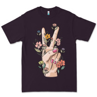 Hand Peace Sign Premium Tee | Teevron