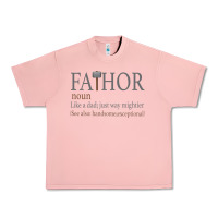 Salmon Fa-Thor Like Dad Just Way Mightier Urban Heavy Tee - Bettercallsaul