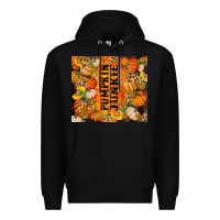 Black Pumpkin Junkie Premium Hoodie - RanaPortraitStore