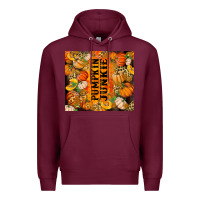 Burgundy Pumpkin Junkie Premium Hoodie - RanaPortraitStore