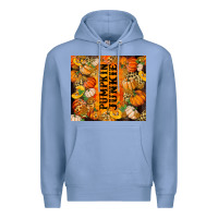 Colony Blue Pumpkin Junkie Premium Hoodie - RanaPortraitStore