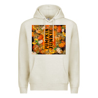 Oatmeal Heather Pumpkin Junkie Premium Hoodie - RanaPortraitStore