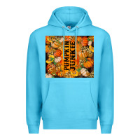 Ocean Blue Pumpkin Junkie Premium Hoodie - RanaPortraitStore