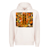 Pale Pink Pumpkin Junkie Premium Hoodie - RanaPortraitStore