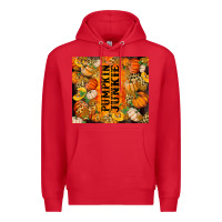 Red Pumpkin Junkie Premium Hoodie - RanaPortraitStore