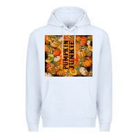 White Pumpkin Junkie Premium Hoodie - RanaPortraitStore