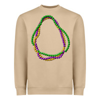 Mushroom mardi gras beads Heavyweight Sweatshirt - CowGirlArtShop