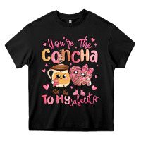 Black youre the concha to my cafecito mexican pan dulce Heavy Core Tee - MaliasSmallBusiness