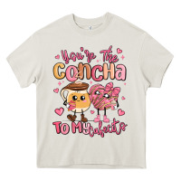 Cream youre the concha to my cafecito mexican pan dulce Heavy Core Tee - MaliasSmallBusiness