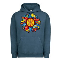 Pigment Midnight Navy autism sunflower Urban Hoodie - RacoonDesign