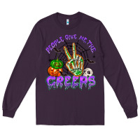 Plum people give me the creeps Long Sleeve Tee - NancyCooperArtShop