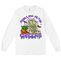 White people give me the creeps Long Sleeve Tee - NancyCooperArtShop