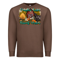Chestnut pumpkin kisses harvest wishes Premium Sweatshirt - BundleAndBundleShop