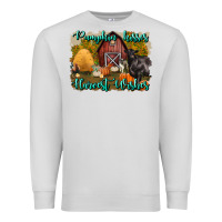 Dove Grey pumpkin kisses harvest wishes Premium Sweatshirt - BundleAndBundleShop