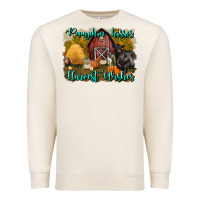 Pumpkin Kisses Harvest Wishes Premium Sweatshirt | Teevron
