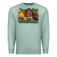 Seafoam pumpkin kisses harvest wishes Premium Sweatshirt - BundleAndBundleShop