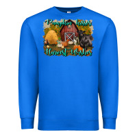 True Royal pumpkin kisses harvest wishes Premium Sweatshirt - BundleAndBundleShop
