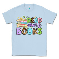 Dusty Blue read more books Classic Tee - Artiststas