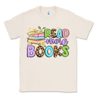 Natural read more books Classic Tee - Artiststas