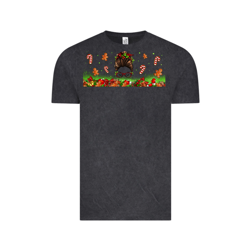 Christmas Mama Messy Bun Vintage Tee by Jasminsmagicworld | Teevron