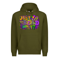 Army Green Just bead it Premium Hoodie - FaDigitalArtStudio