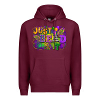 Burgundy Just bead it Premium Hoodie - FaDigitalArtStudio
