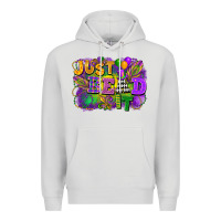 Dove Grey Just bead it Premium Hoodie - FaDigitalArtStudio