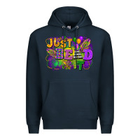 Navy Just bead it Premium Hoodie - FaDigitalArtStudio
