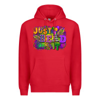 Red Just bead it Premium Hoodie - FaDigitalArtStudio