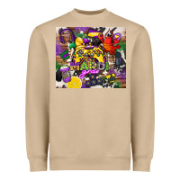 Mushroom mardi gras gamer Heavyweight Sweatshirt - CowGirlArtShop