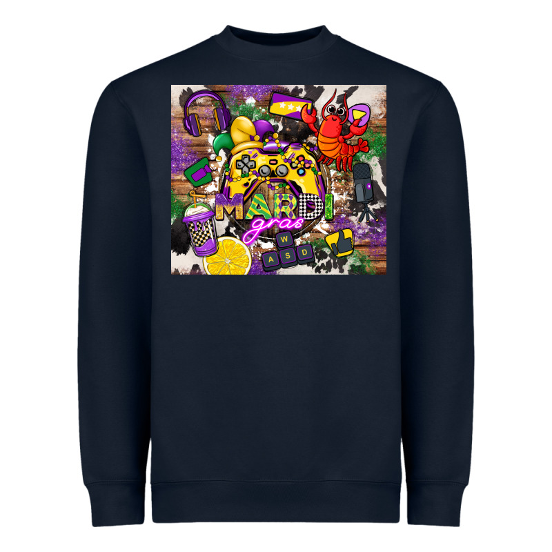 Mardi Gras Gamer Heavyweight Sweatshirt by CowGirlArtShop | Teevron