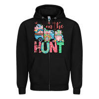 Black Easter gnomes on the hunt Zipper Hoodie - OliviaCreatesArt