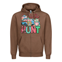 Chestnut Easter gnomes on the hunt Zipper Hoodie - OliviaCreatesArt
