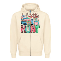 Sandshell Easter gnomes on the hunt Zipper Hoodie - OliviaCreatesArt