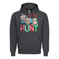 Smoke Easter gnomes on the hunt Zipper Hoodie - OliviaCreatesArt
