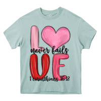 Arona love never fails valentine s day Heavy Core Tee - MaliasSmallBusiness
