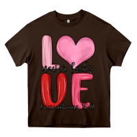 Chocolate Brown love never fails valentine s day Heavy Core Tee - MaliasSmallBusiness