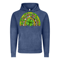 Vintage Denim western st patricks rainbow Vintage Hoodie - Jasminsmagicworld