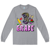 Heather Grey Third Grade Long Sleeve Tee - RanaPortraitStore