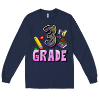 Navy Third Grade Long Sleeve Tee - RanaPortraitStore