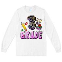 White Third Grade Long Sleeve Tee - RanaPortraitStore