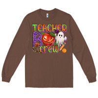 Chestnut Teacher Boo Crew Long Sleeve Tee - texasbilliewilder