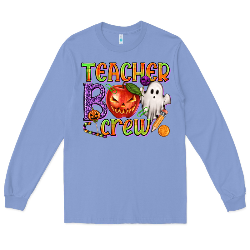 Teacher Boo Crew Long Sleeve Tee by texasbilliewilder | Teevron