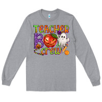 Heather Grey Teacher Boo Crew Long Sleeve Tee - texasbilliewilder