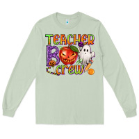 Matcha Teacher Boo Crew Long Sleeve Tee - texasbilliewilder